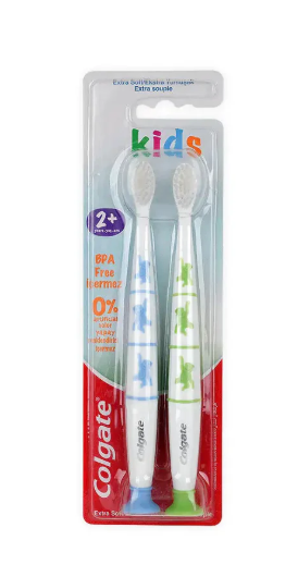 فرشاة أسنان كولجيت للأطفال من عمر سنتين فما فوق (1+1) ناعمة جدًا