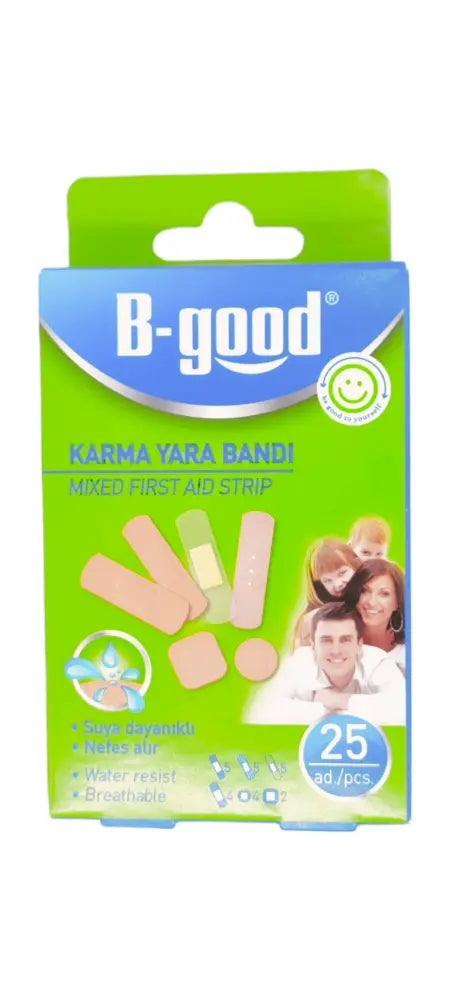 شرائط الإسعافات الأولية المختلطة الجيدة 25 قطعة