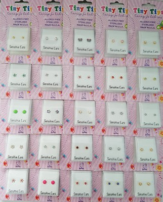 STUDEX Tiny Tips Sterilized Earrings Stainless