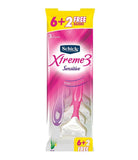Schick Xtreme 3 Sensitive Razor For Women 6 + 2 Pieces
