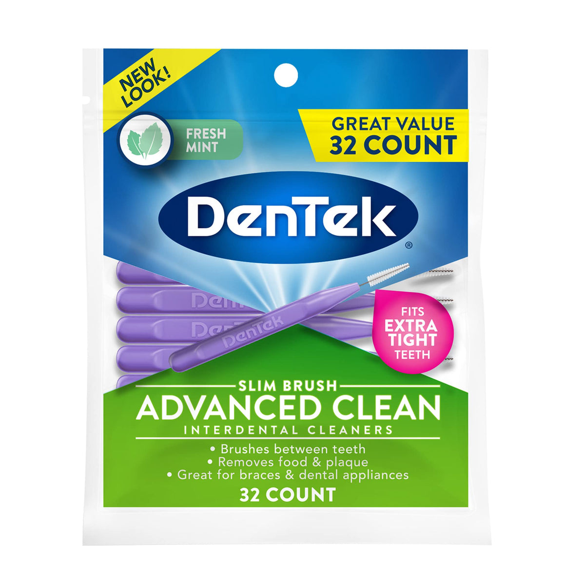 Dentek Slim Brush 32 Ct