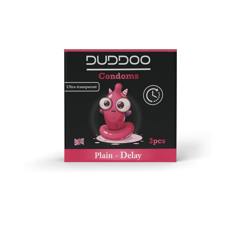 واقي ذكري دودو عادي لتأخير القذف، 3 قطع