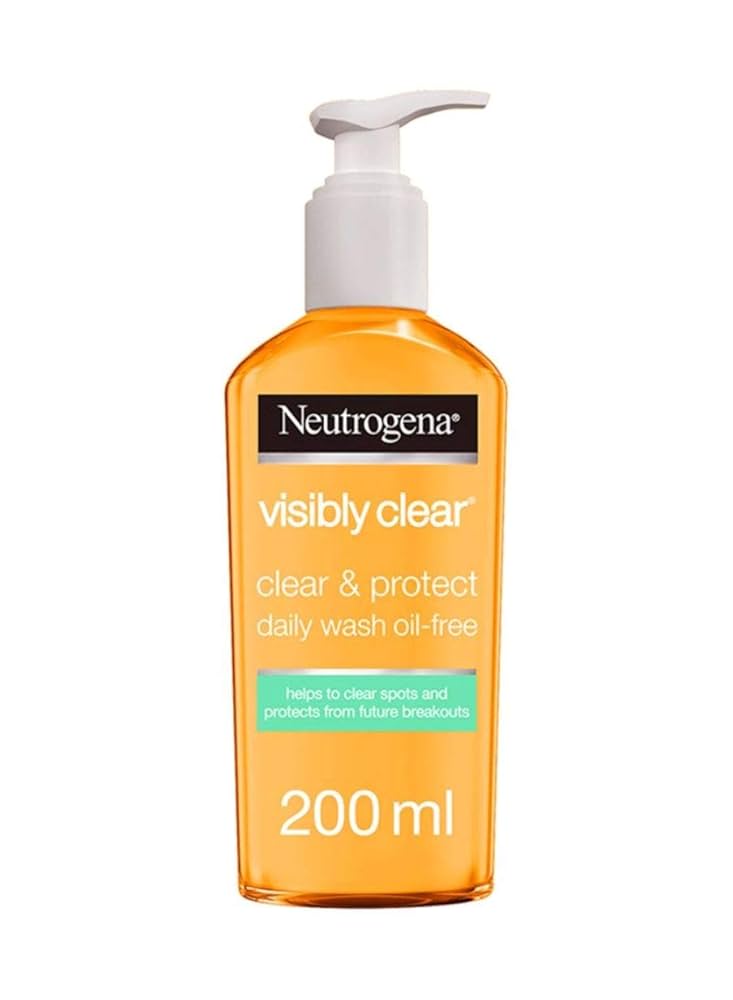 غسول الوجه نيوتروجينا فيزيبلي كلير - حماية خالية من الزيوت 200 مل