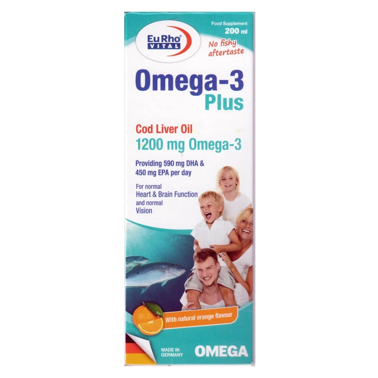 EURO VITAL OMEGA 3 PULS SYRUP 200ml