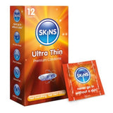 واقيات ذكرية رفيعة للغاية من سكينز، 12 قطعة