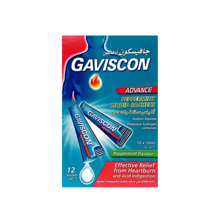 Gaviscon Advance Peppermint Sachets 12X10 Ml