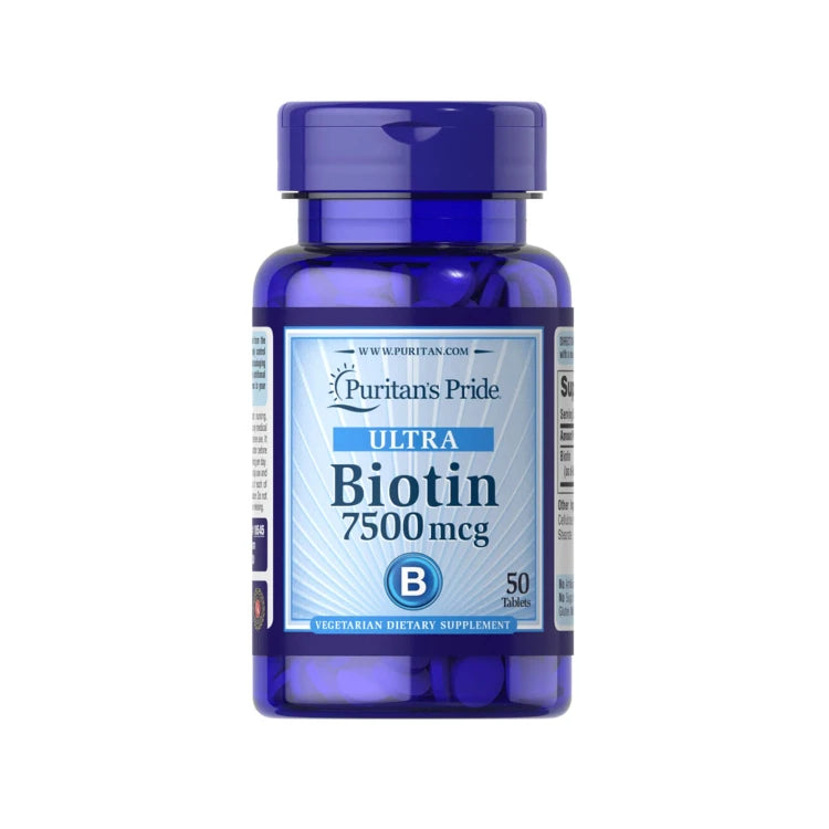 Puritan's Pride Ultra Biotin 7500 mcg 50 Tab