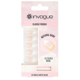 Invogue French Natural Bare Oval 28Nails