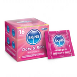 Skins Dots- Ribs 16 Condoms